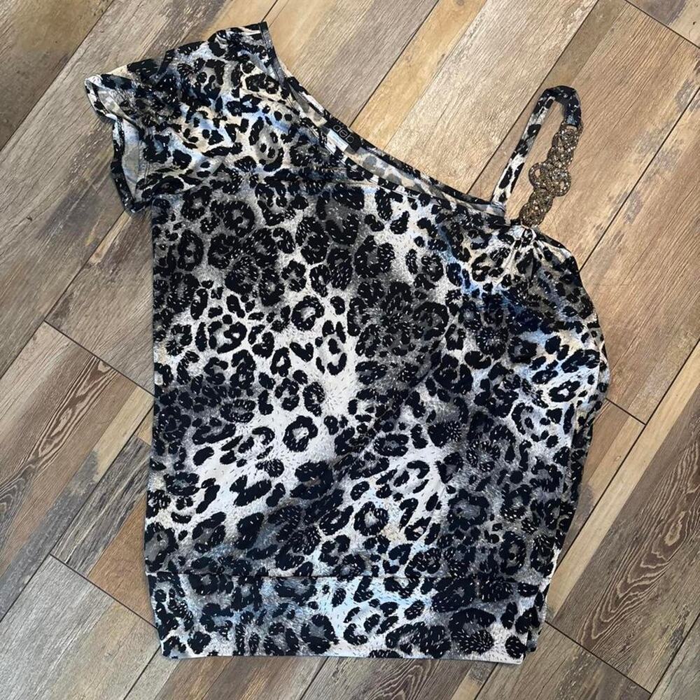 Y2k leopard top | party grunge animal print | 90s emo